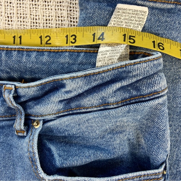 Zara Women's Classic Blue Flare Jeans stretch size 10 bell bottom high rise - Picture 5 of 11
